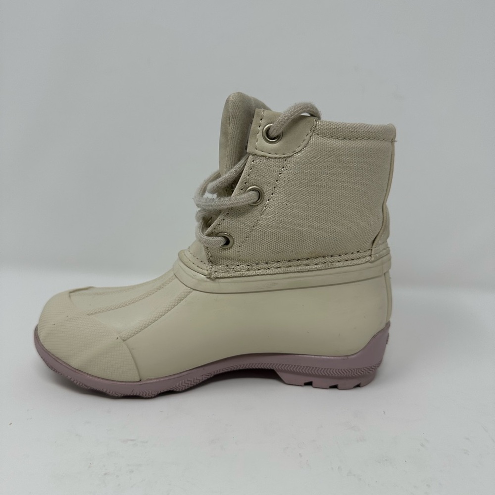Sperry Top-Sider Girls Port Boot Beige/Pink  Duck Boots Size 10M